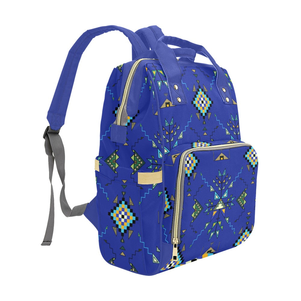 Bear Shield Dark Blue Multi-Function Diaper Backpack/Diaper Bag