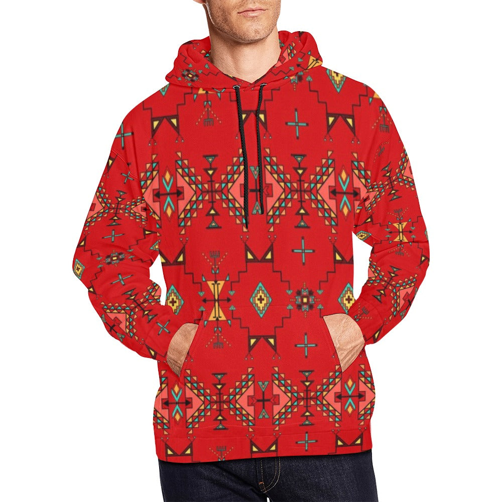 Thunder Flight Red Hoodie for Men (USA Size)