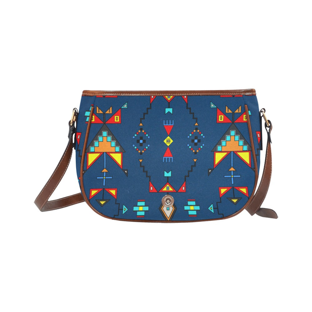 Sentinel of the Plains Turquoise Saddle Bag/Large
