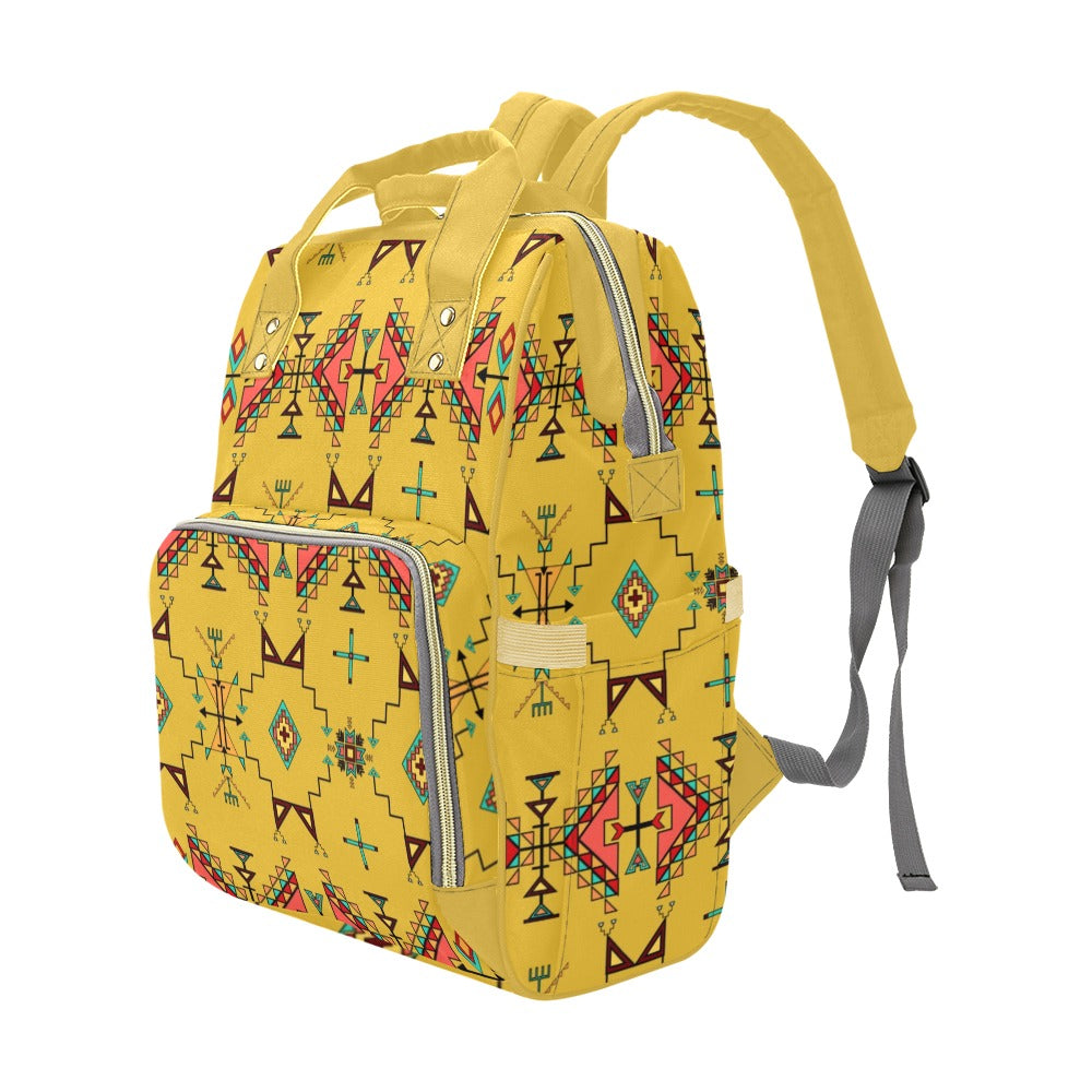 Thunder Flight Yellow Multi-Function Diaper Backpack/Diaper Bag
