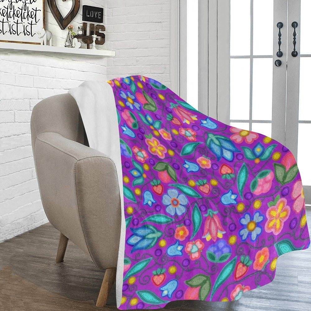 Sweet Offering Purple Ultra-Soft Micro Fleece Blanket 60"x80"