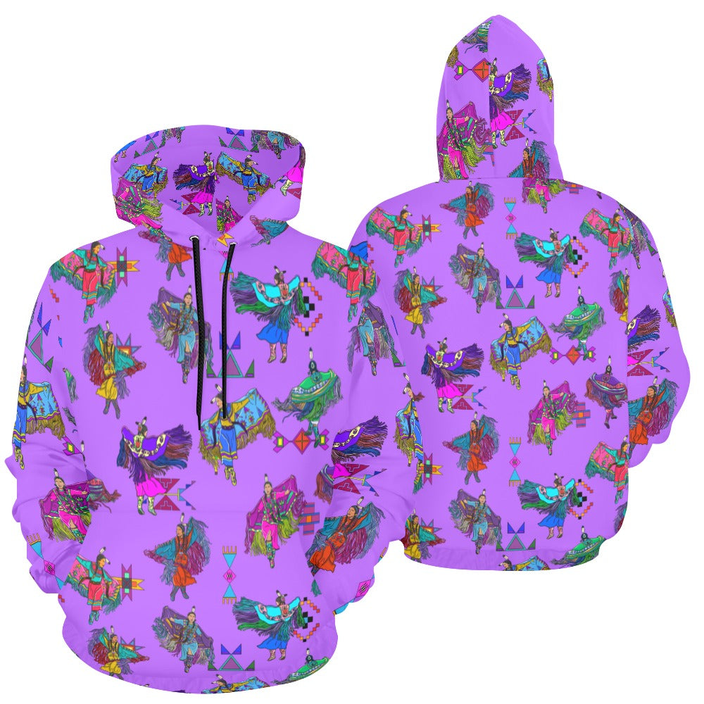 Women's Fancy Dancers Purple Hoodie for Men (USA Size)
