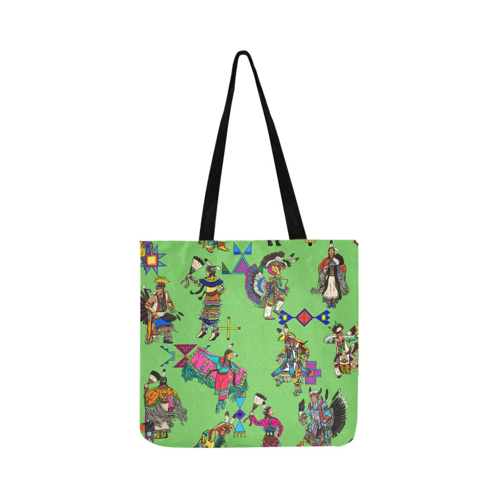 Grand Entry Dancers Grass Reusable Shopping Bag (Two sides)