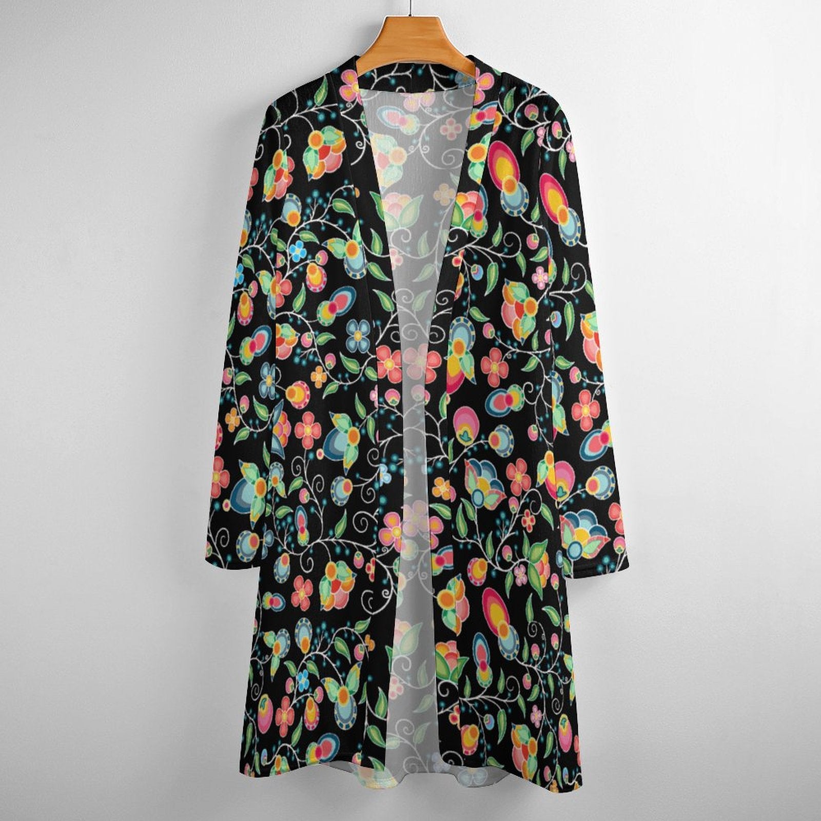 Floral Bounty Black Cardigan