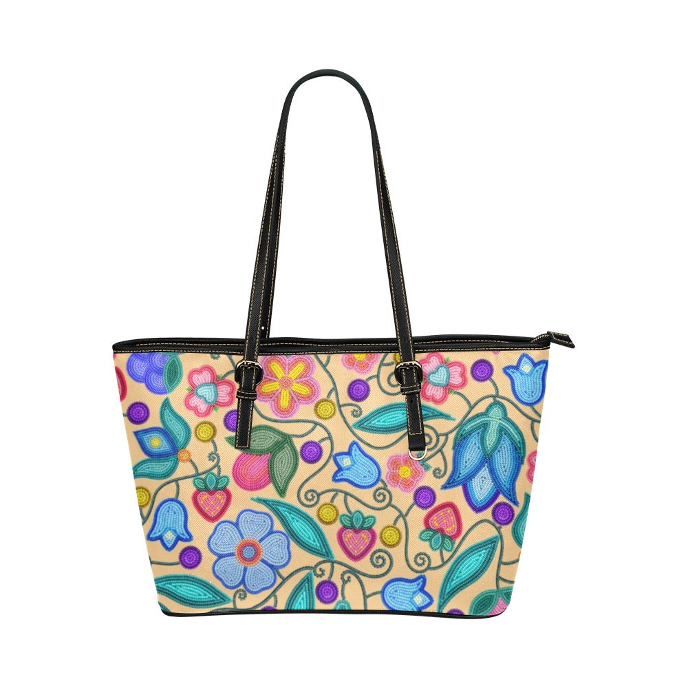 Sweet Offering Cream Leather Tote Bag/Large