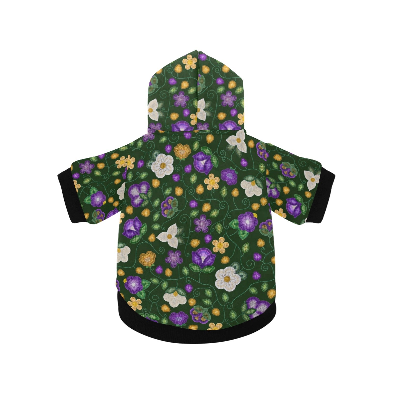 Midnight Moss Bloom Forest Pet Dog Hoodie