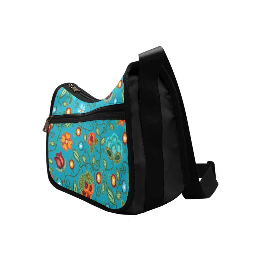 Prairie Fire Petals Ocean Crossbody Bag