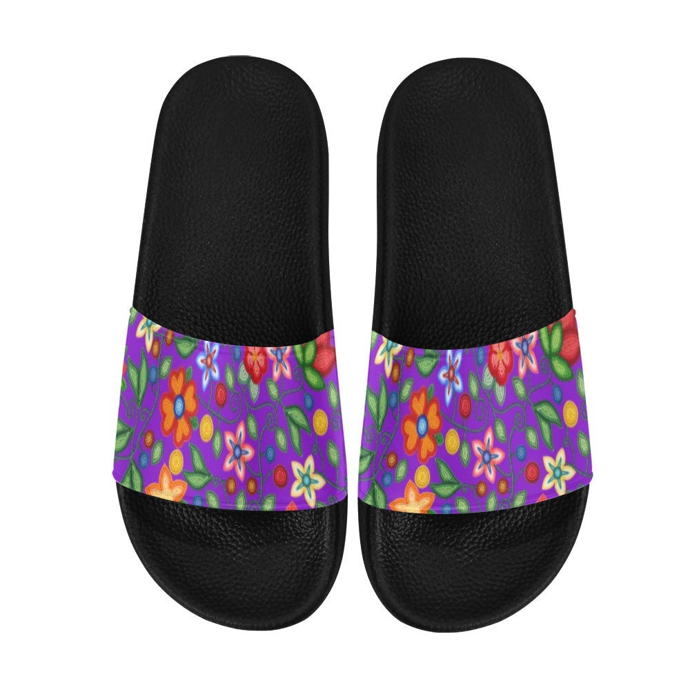 Morning Harmony Purple Men's Slide Sandals