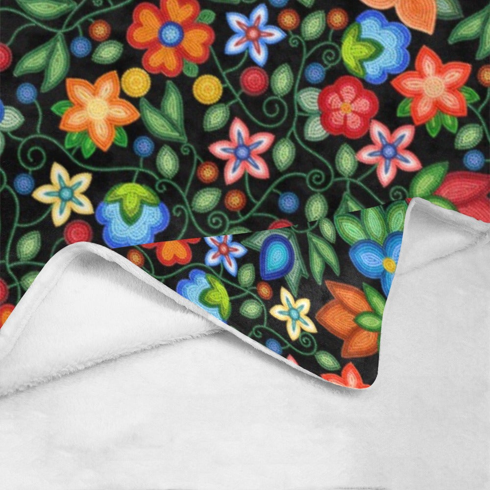 Morning Harmony Black Ultra-Soft Micro Fleece Blanket 60"x80"