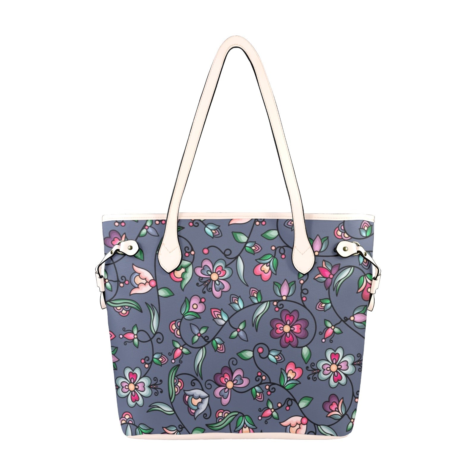 Amber Evening Garland Blue Clover Canvas Tote Bag