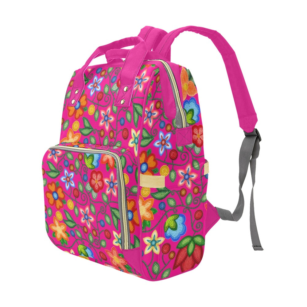 Morning Harmony Pink Multi-Function Diaper Backpack/Diaper Bag