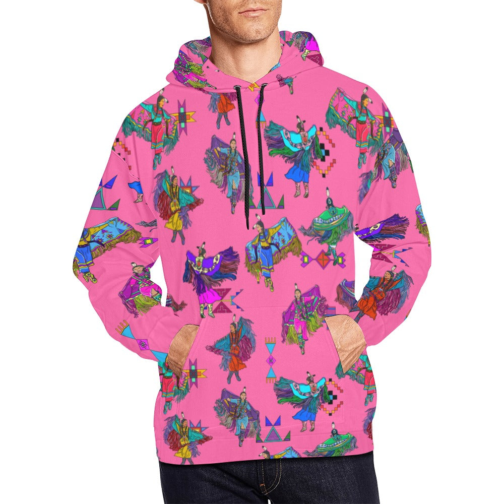 Women's Fancy Dancers Pink Hoodie for Men (USA Size)