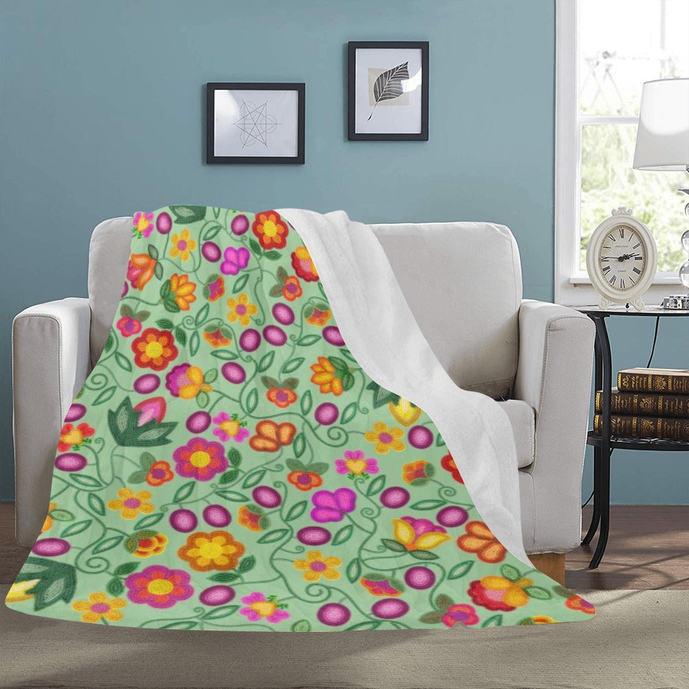 Boreal Bounty Green Ultra-Soft Micro Fleece Blanket 60"x80"