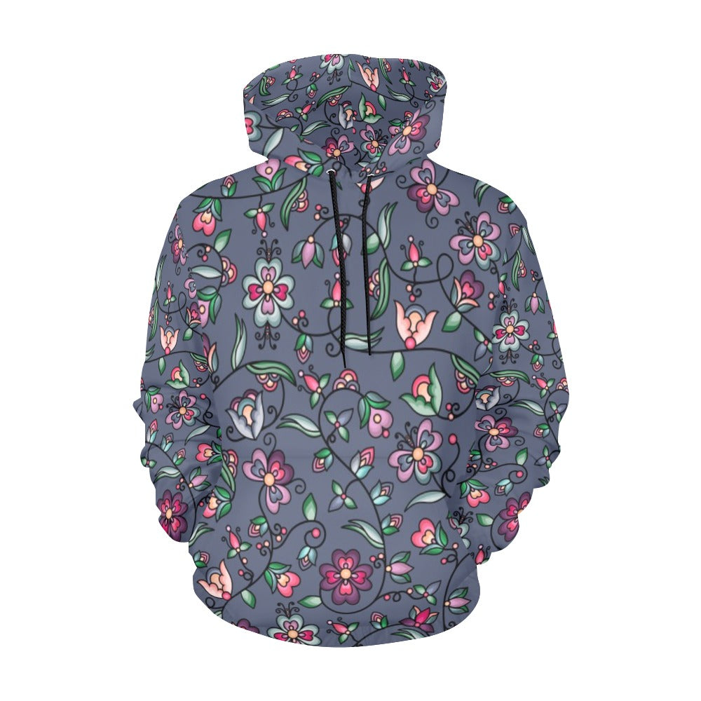 Amber Evening Garland Blue Hoodie for Men (USA Size)