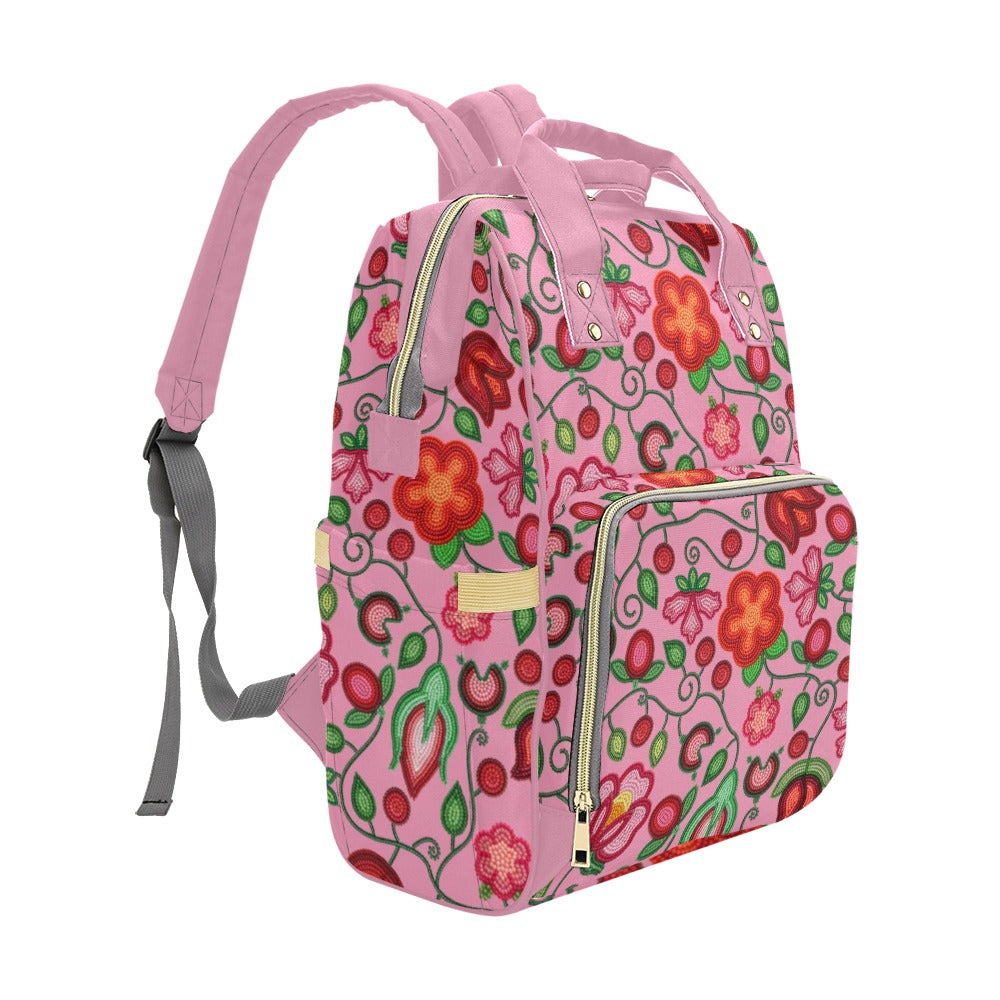 Rose Reverie Pink Multi-Function Diaper Backpack/Diaper Bag