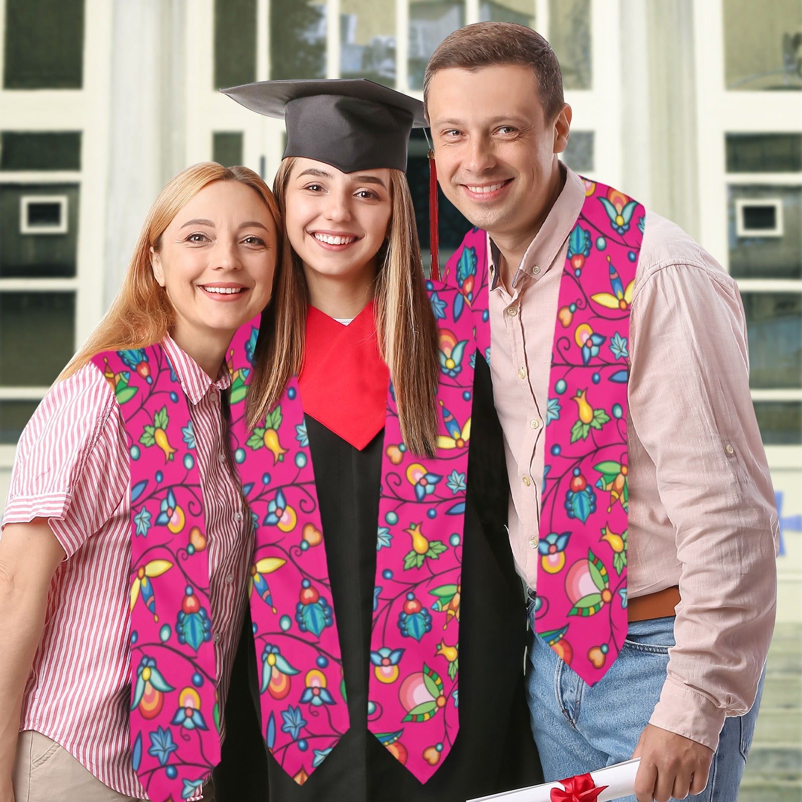 Prairie Plains Spirit Pink Graduation Stole