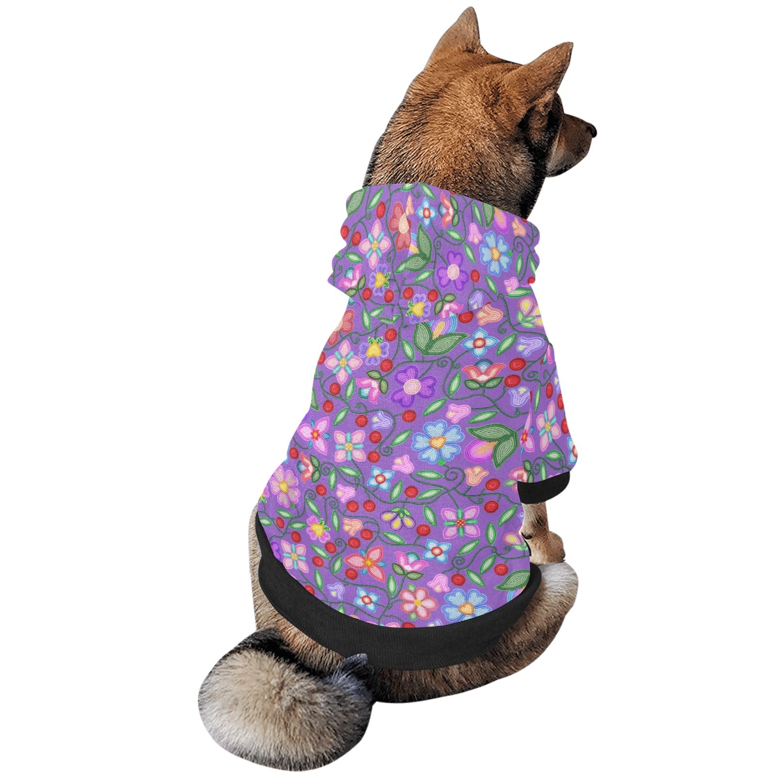 Petal Harmony Lavender Pet Dog Hoodie
