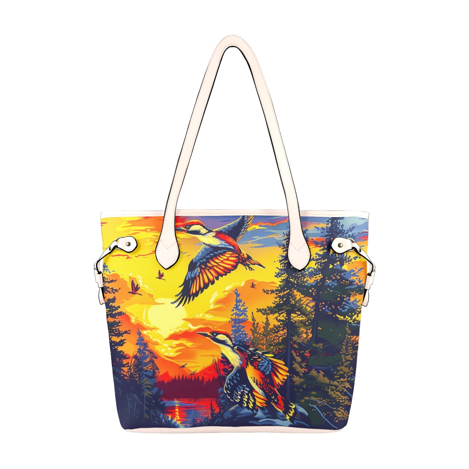 Woodpecker Medicine Clover Canvas Tote Bag