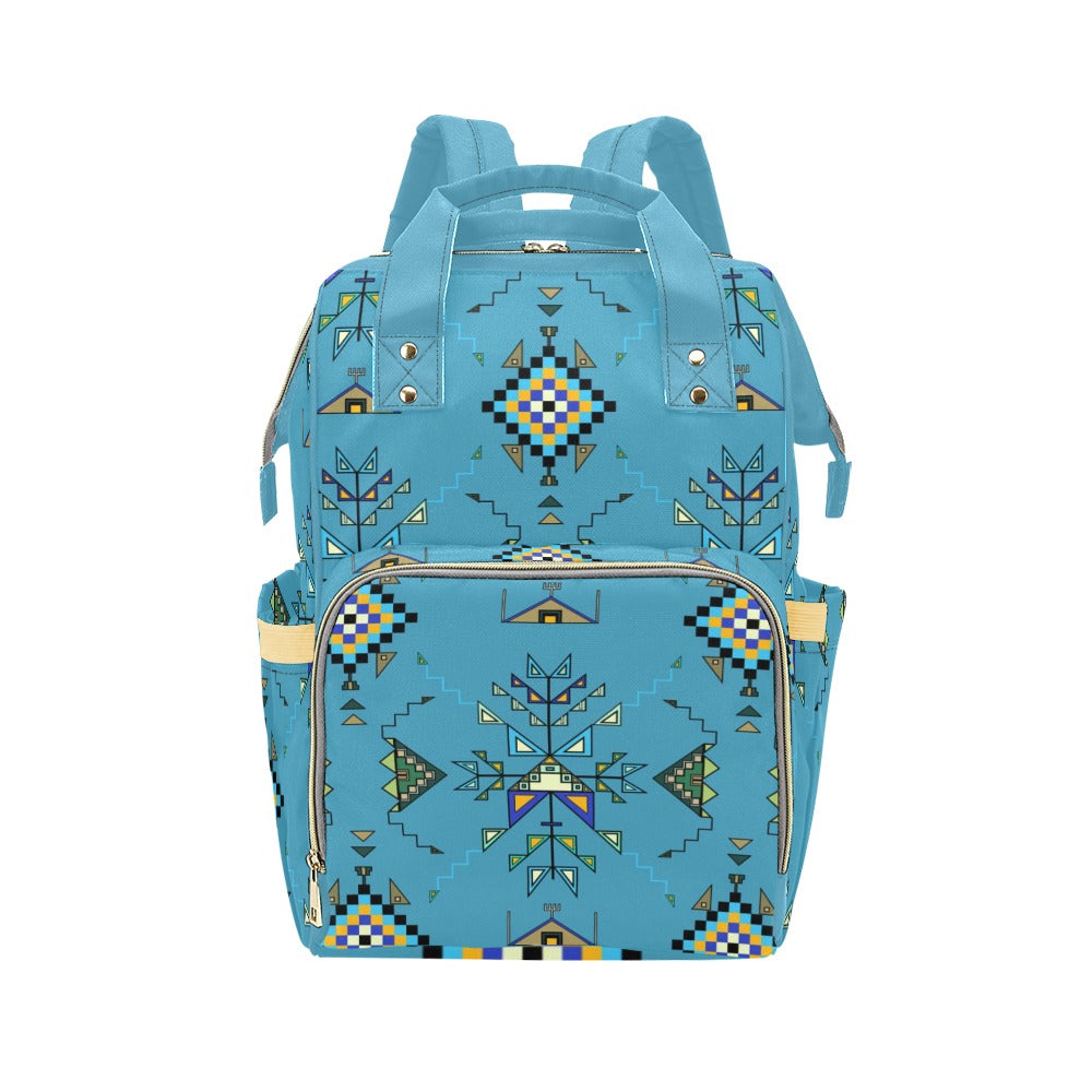 Bear Shield Blue Multi-Function Diaper Backpack/Diaper Bag