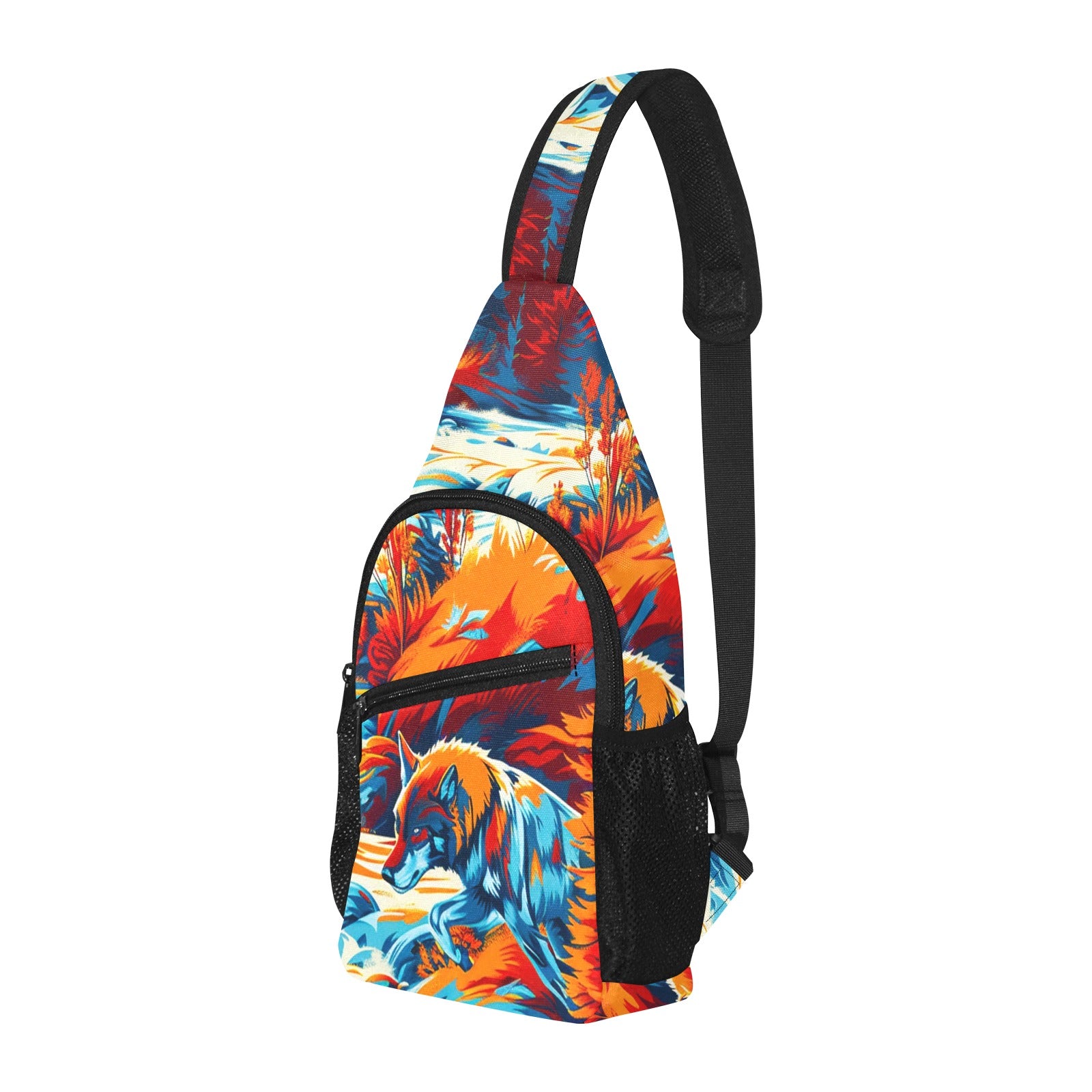 Hunting Wolves Chest Bag