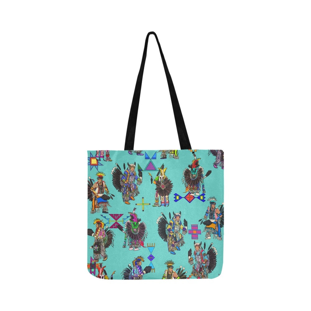 Men's Tradish Dancers Eggshell Blue Reusable Shopping Bag (Two sides)