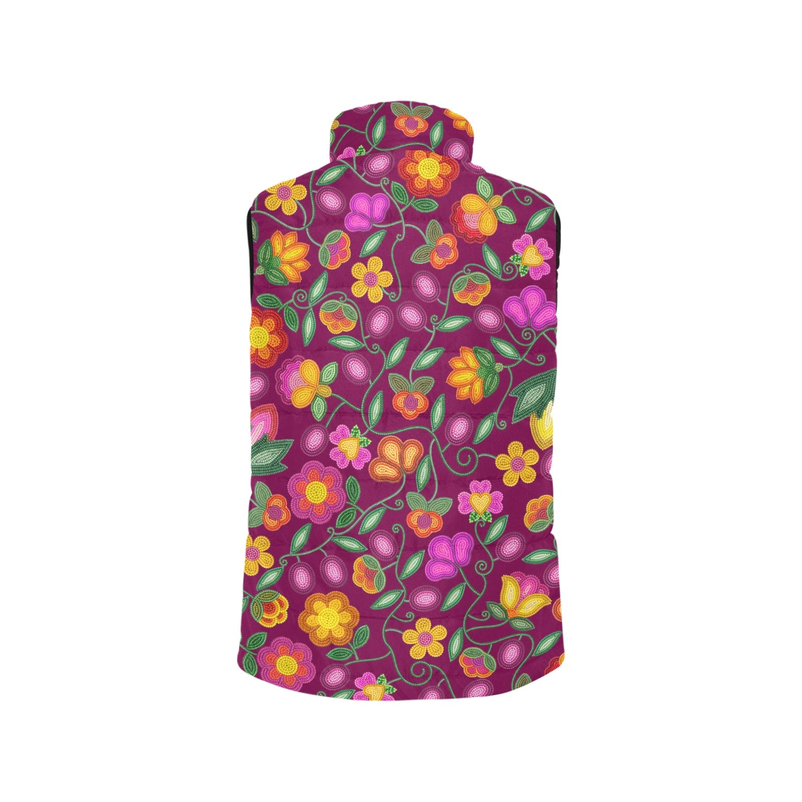 Boreal Bounty Dark Magenta Women's Padded Vest Jacket