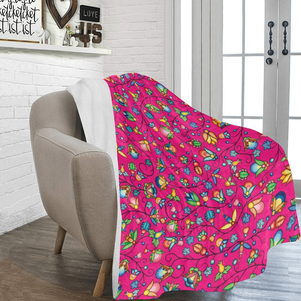 Prairie Plains Spirit Pink Ultra-Soft Micro Fleece Blanket 60"x80"