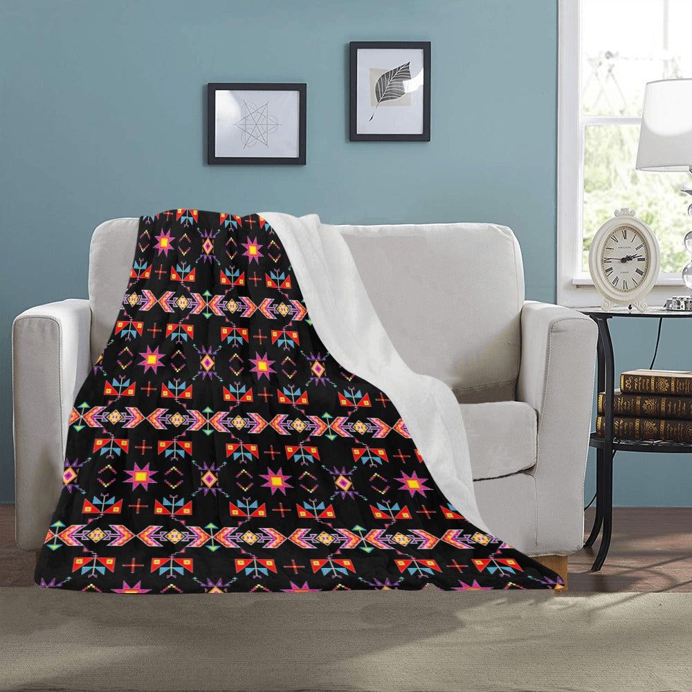Scattered Generations Black Ultra-Soft Micro Fleece Blanket 40"x50"