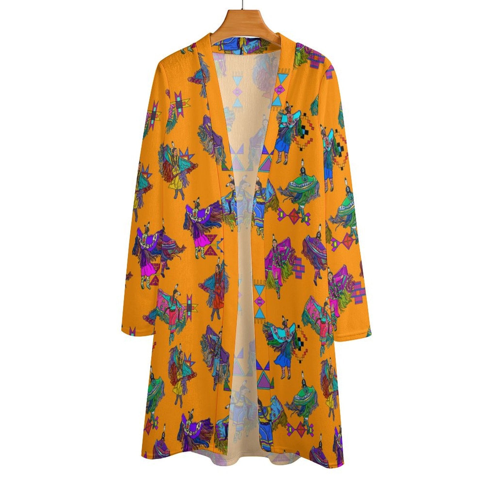 Women's Fancy Dancers Orange Cardigan