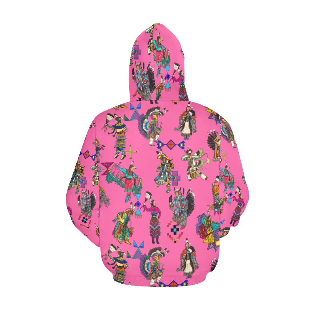 Grand Entry Dancer Pink Hoodie for Women (USA Size)