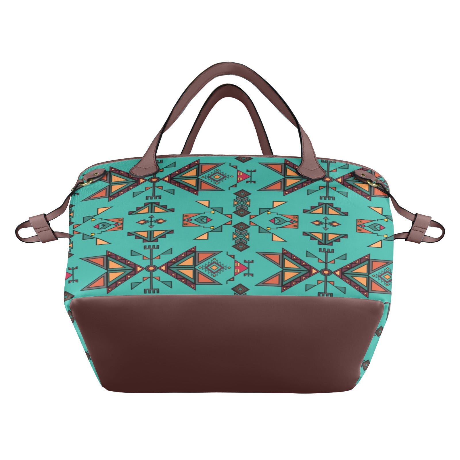 Arrow Dawn Turquoise Clover Canvas Tote Bag