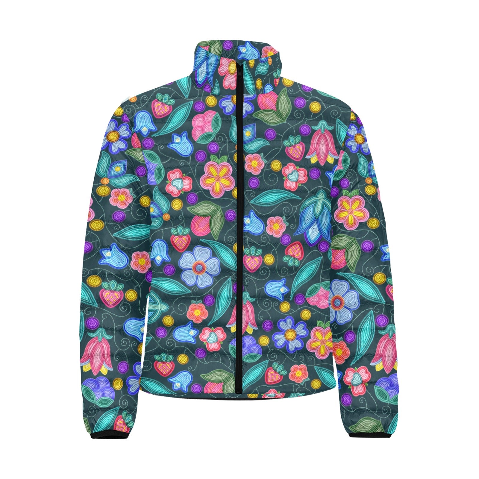Sweet Offering Dark Teal Men's Padded Jacket