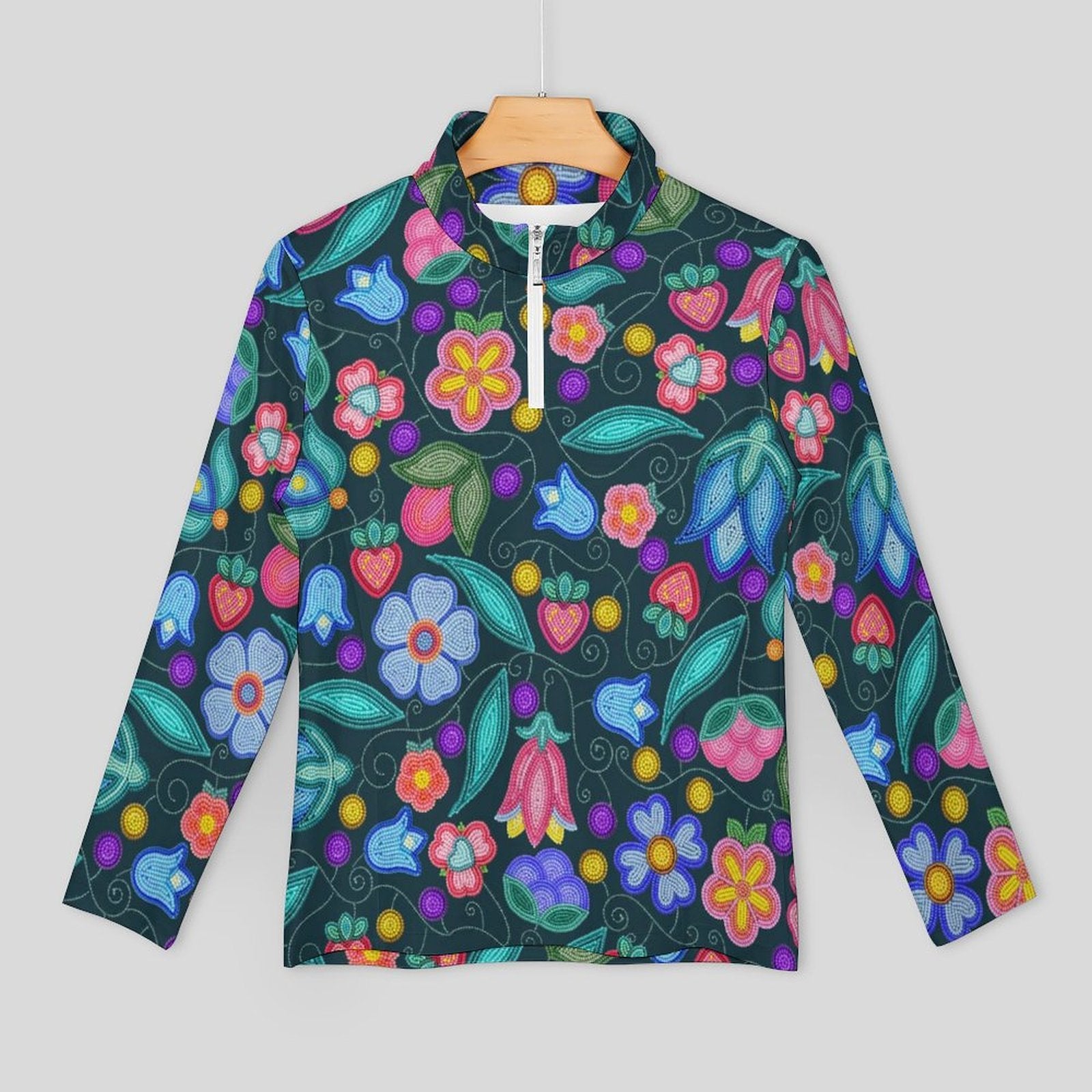 Sweet Offering Dark Teal Long Sleeve Yoga Shirt