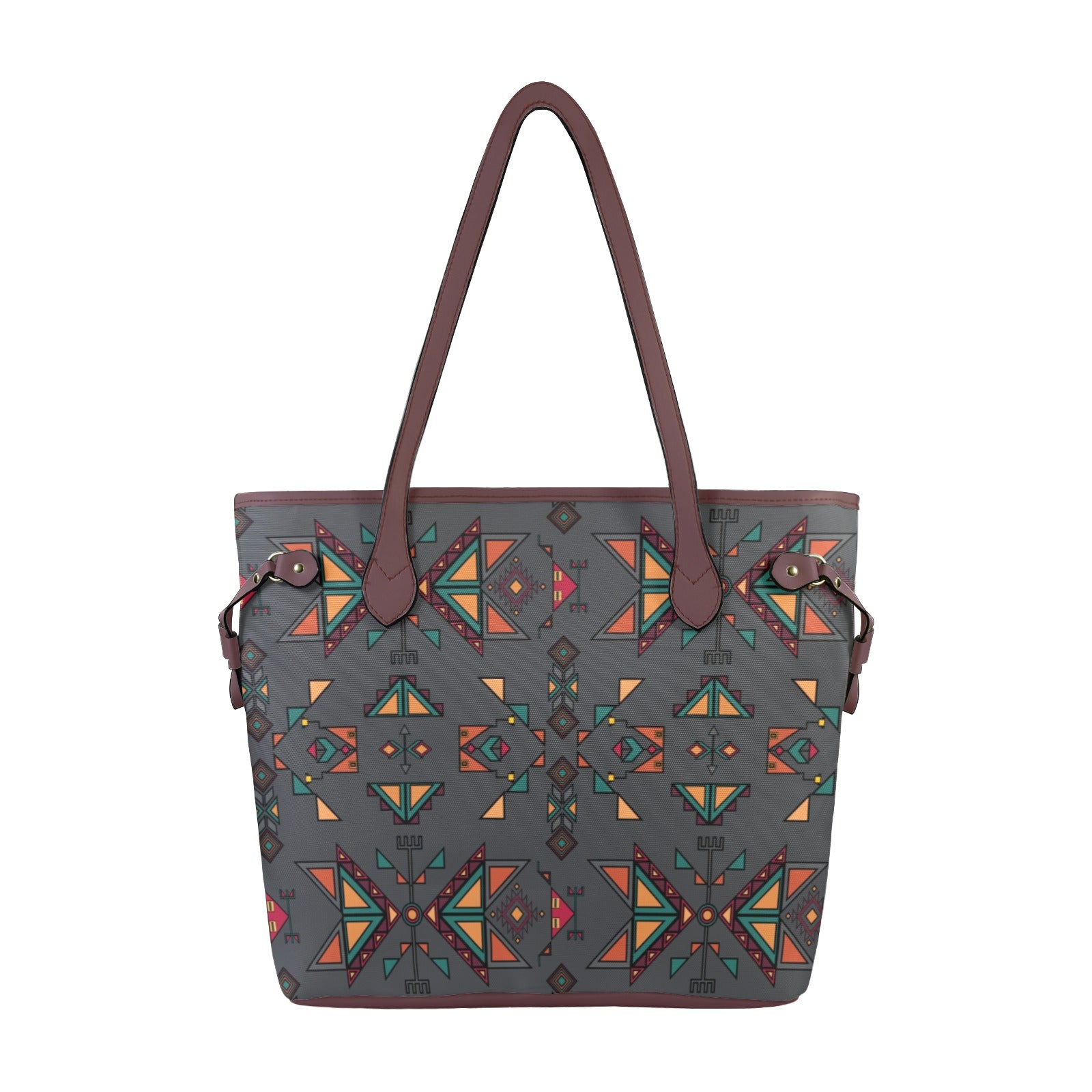 Arrow Dawn Gray Clover Canvas Tote Bag