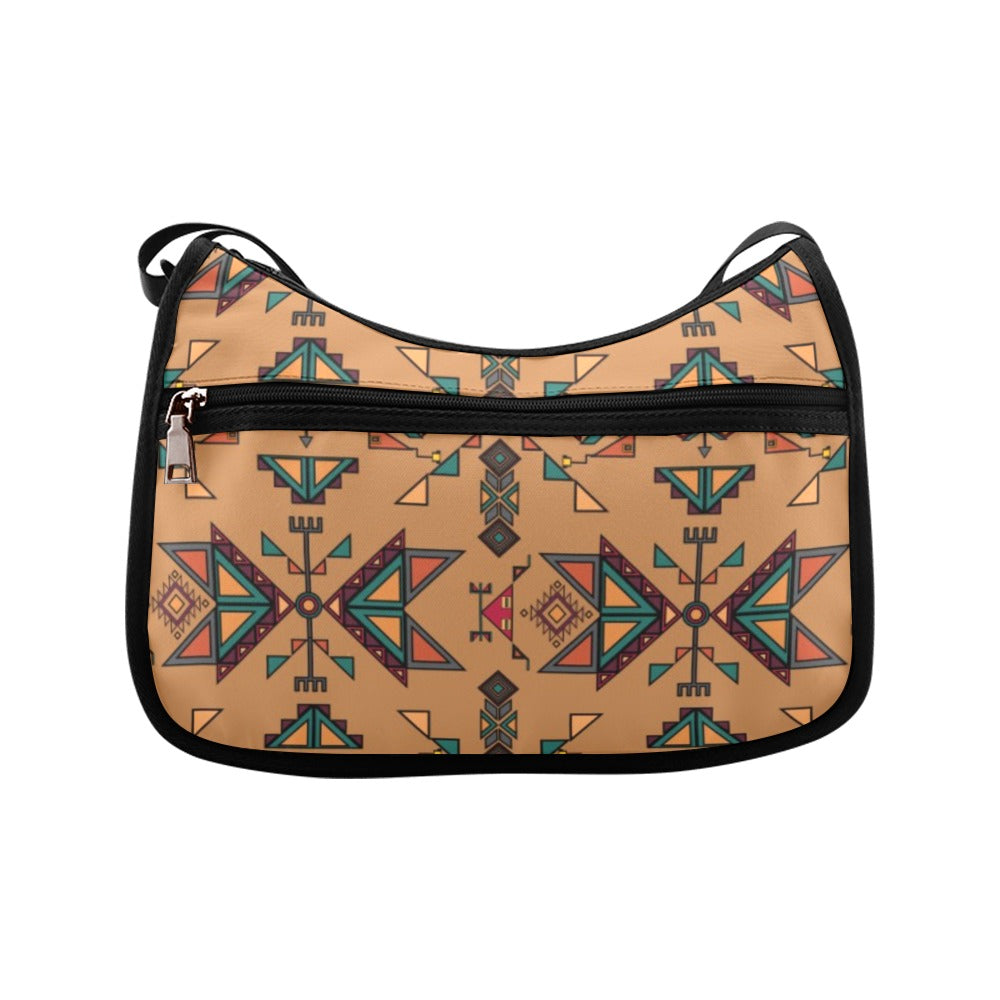 Arrow dawn Fabric Brown Crossbody Bag