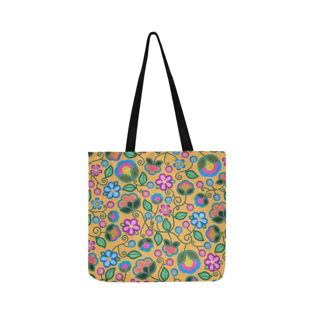 Turquoise Sunbeam Yellow Reusable Shopping Bag (Two sides)