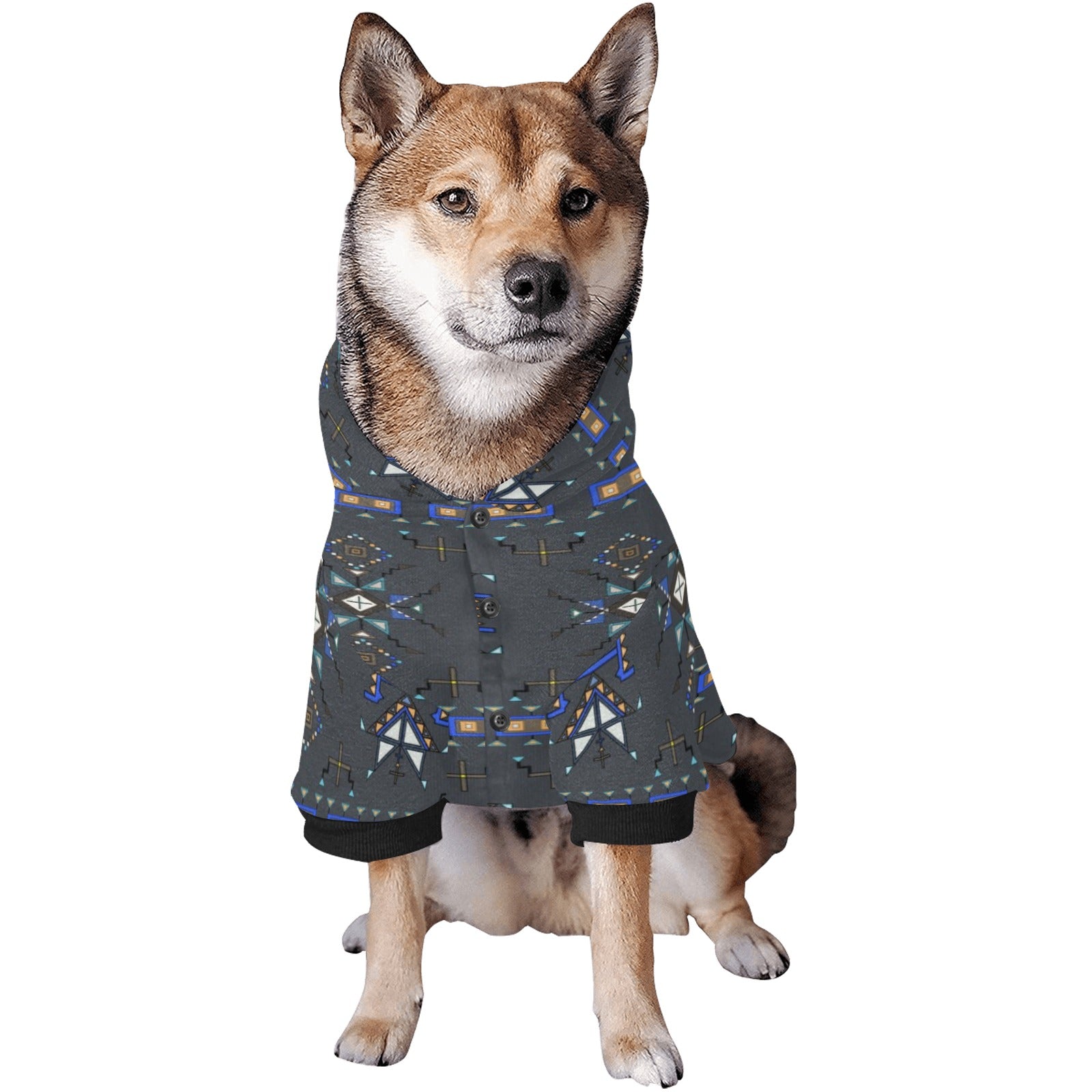 Eagle Strike Gray Pet Dog Hoodie