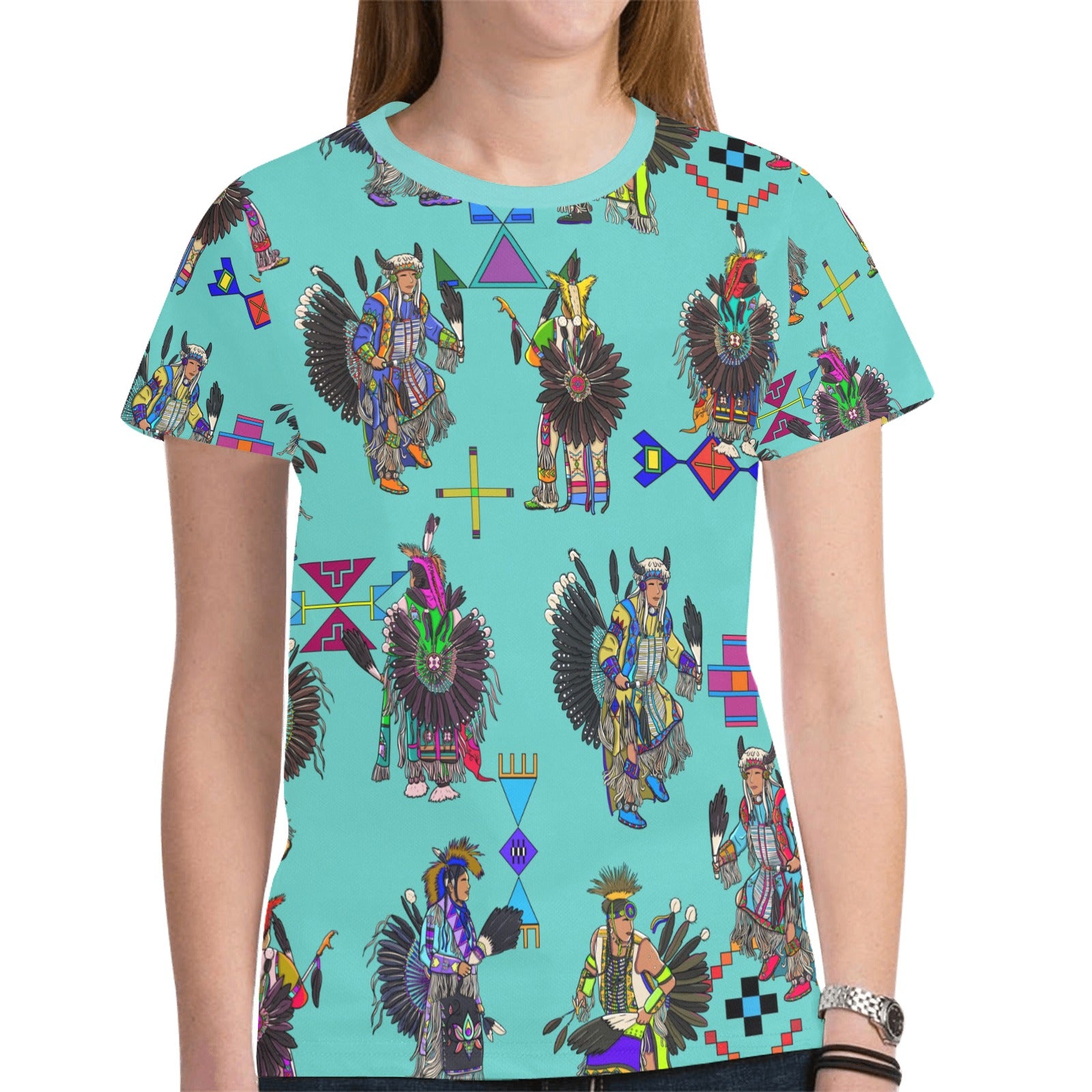 Men's Tradish Dancers Eggshell Blue T-shirt for Women