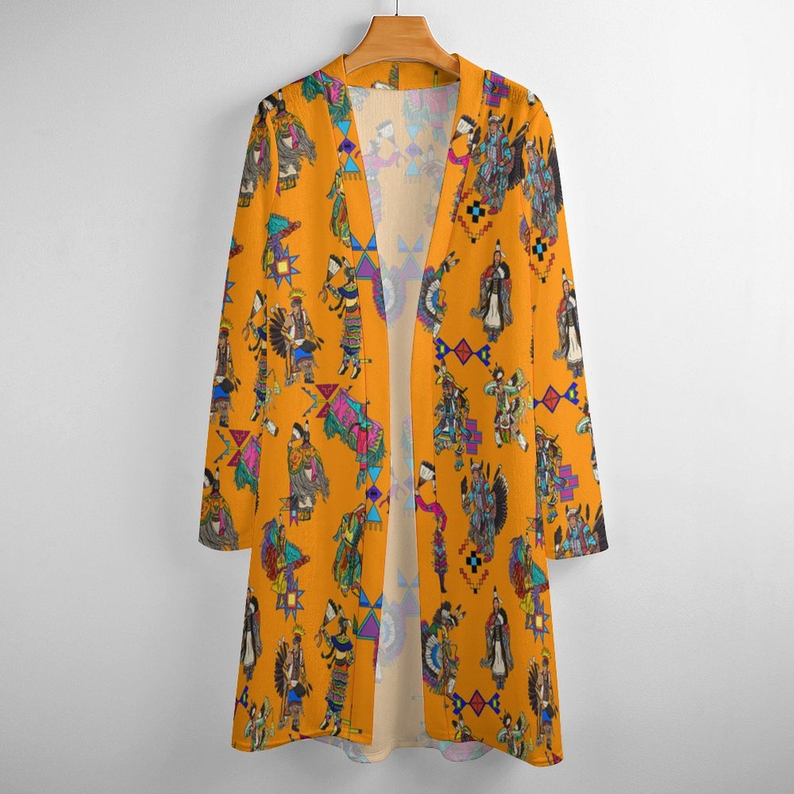 Grand Entry Dancers Orange Cardigan