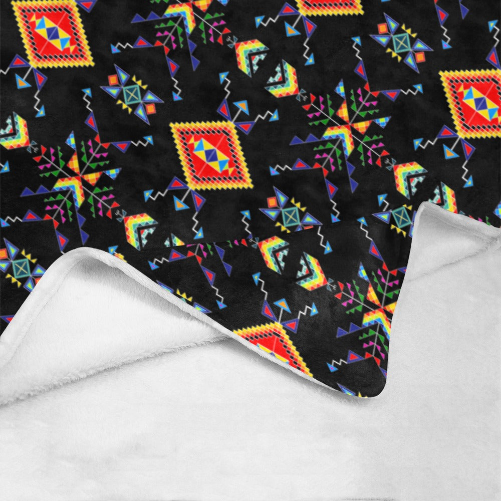 Buffalo Jump Black Ultra-Soft Micro Fleece Blanket 40"x50"