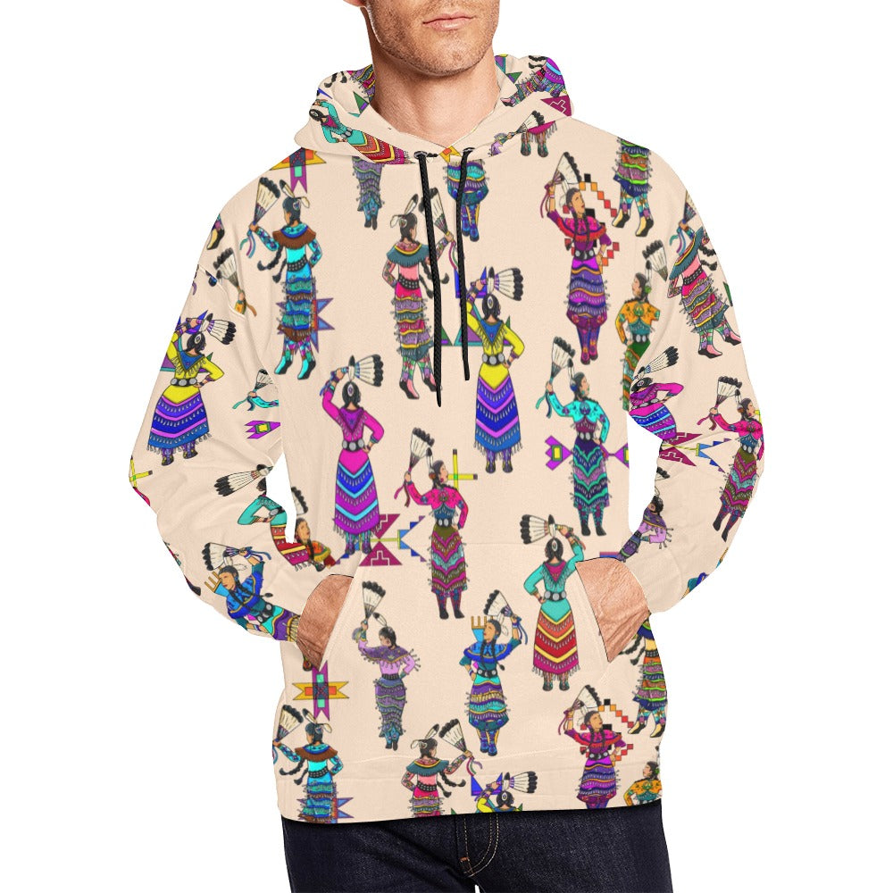 Women's Jingle Dancers Muslin Hoodie for Men (USA Size)