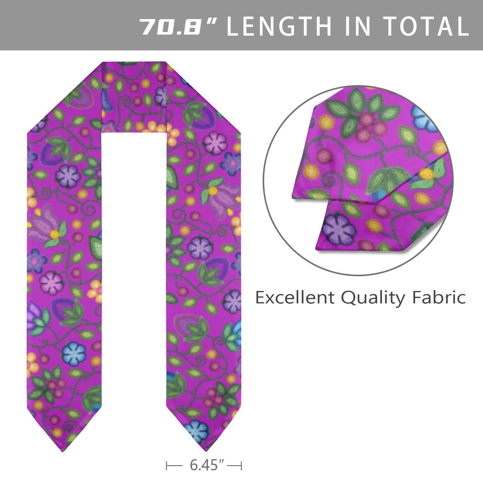 Bloom Uplift Purple Graduation Stole
