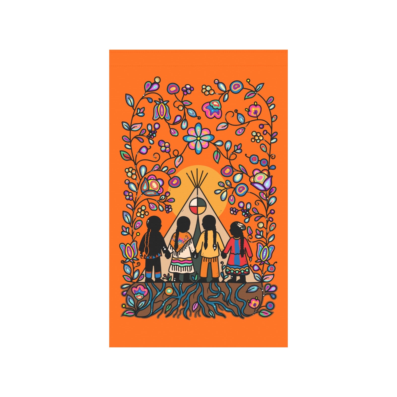 Rooted in Culture Garden Flag 36''x60'' (Two Sides Printing)