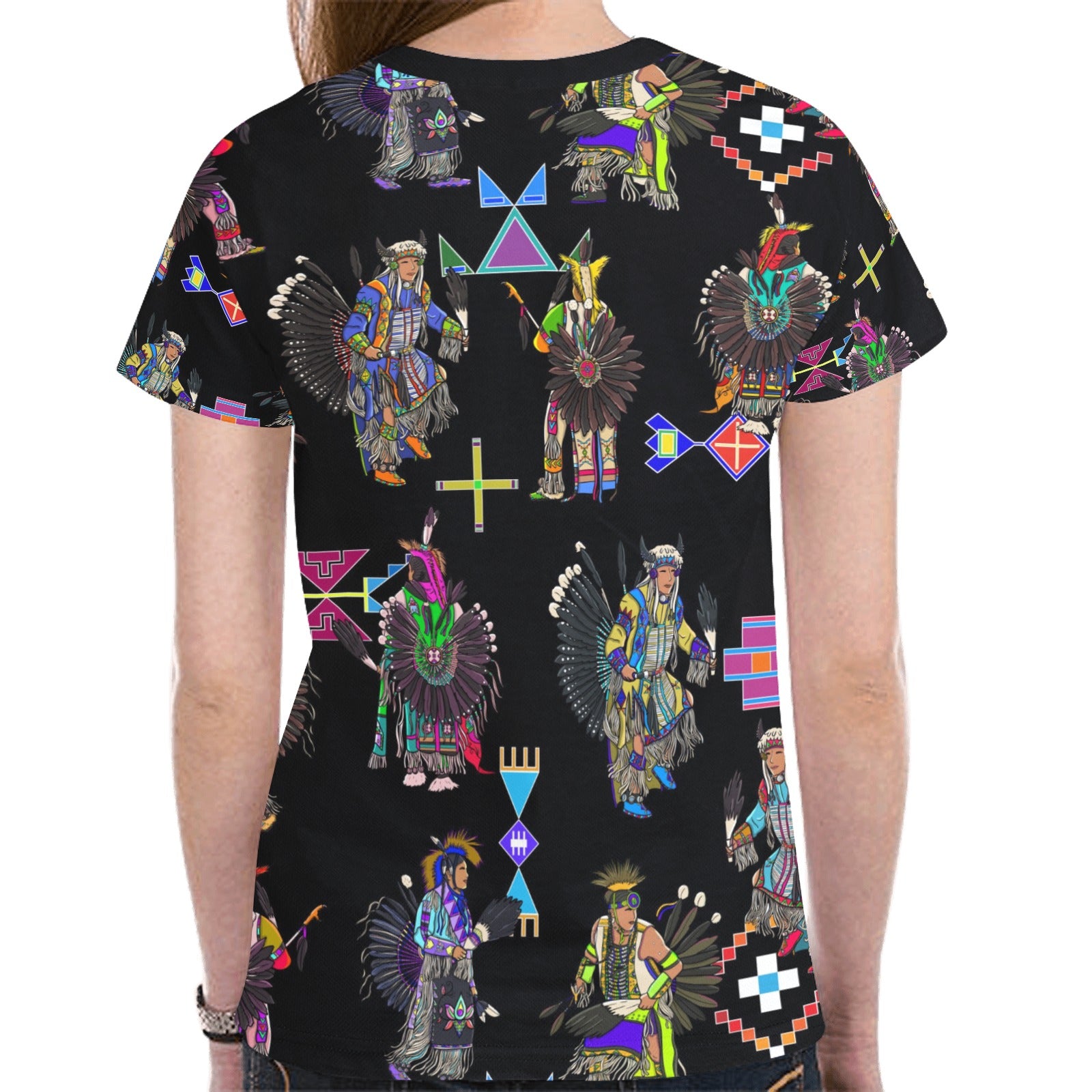 Men's Tradish Dancers Black T-shirt for Women