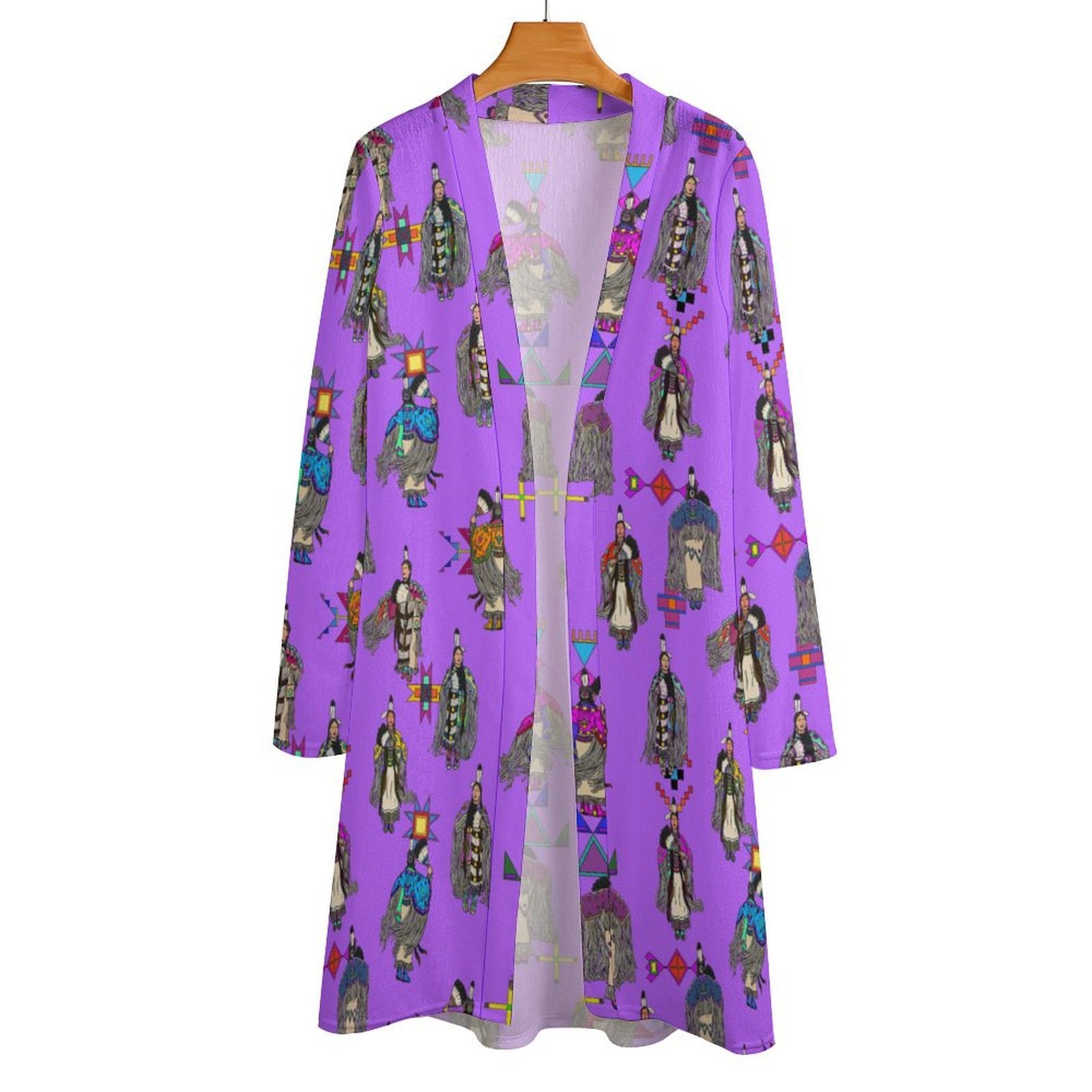 Women's Tradish Dancers Purple Cardigan