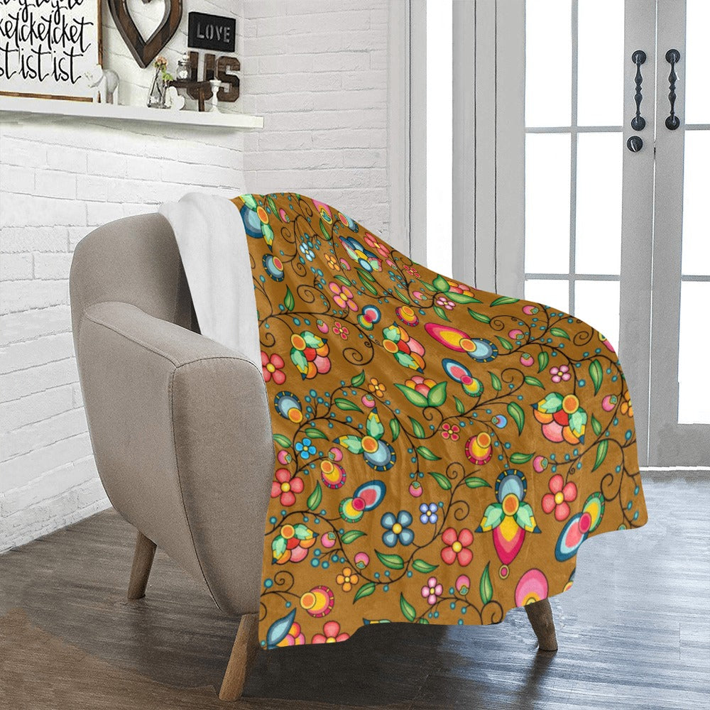 Floral Bounty Fall Leaves Ultra-Soft Micro Fleece Blanket 40"x50"