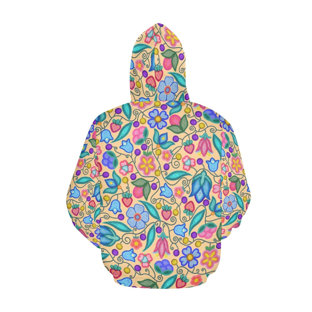 Sweet Offering Cream All Over Print Hoodie for Women (USA Size)