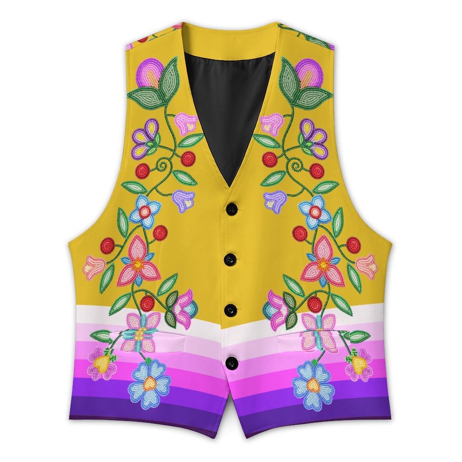 Petal Harmony Women's Sleeveless Suit Vest
