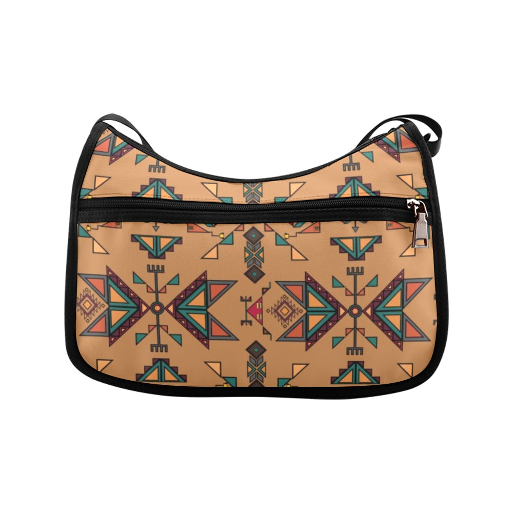Arrow dawn Fabric Brown Crossbody Bag