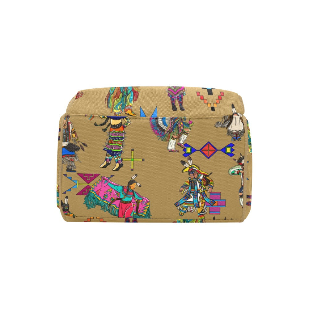 Grand Entry Dancers Earth Multi-Function Diaper Backpack/Diaper Bag